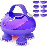 Electric head massager, mini decompression massager, scalp massage without tangling hair, also suitable for pet massage