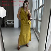 2025 Women Casual Summer Vest Skirt Sets