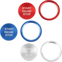 Car Engine Start Button Ignition Key Ring Cover Trim for Audi A3 A4 A4L A5 A6 A6L A7 A8 Q3 Q5 Q7 S3 S4 S5 S6 S7 S8 Aluminum