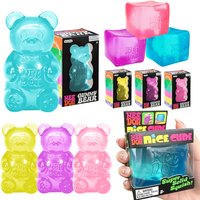 2026 Hot Schylling Nee-Doh Nice Cube, Little Bear Fidget Toy, Anti-Stress Cube Blocks, Pressure Relief Souvenir Gift for Adults