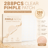 288PCS Salicylic Acid Acne Patches White Hydrocolloid Pimple Stickers Invisible Blemish Cover Face Spot Care