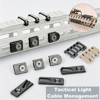 M-LOK Pictinny Wire Guide System For M300 M600 Mlok Cable Management 3PCS/Set Surefire Laser Flashlight Remote Switch Clip 9type