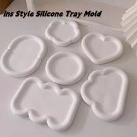 DIY cloud love flower circular storage tray silicone mold ins epoxy resin jumpsuit casaul mould handmade jewelry tray making