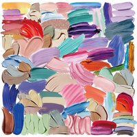 60PCS Transparent Cartoon Color Palette Stickers Graffiti Stickers DIY Diary Phone Case Handmade Scrapbook Aesthetic Stickers