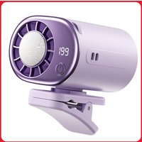 USB Backseat Cooling Fan 360° Rotation Car Clip Cooler Fan 199 Speeds Adjustable for Infant Kids Dogs Summer Road Trips