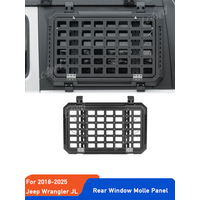 LC4WD 4x4 Exterior Accessories Maiker Steel Rear Window Molle Storage Openable Panel For 2018-2025 Jeep Wrangler JL