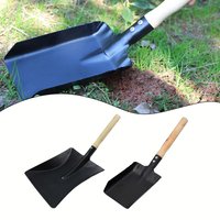 1pc Chimney Shovel Fireplace Tool Steel Dustpan Ash Shovel Fireplace Cleaning Tool For Cleaning Stoves And Grills