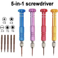 Multifunctional 5 In 1 Screwdriver Set Disassembly Screwdriver Kit For Computer Glasses Clock Repair Professional Precision Tool