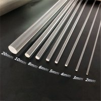 10 PCS acrylic high transparent organic glass rod multi size length 25 cm DIY craft architectural model material architecture