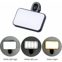 Portable Mini Selfie Fill Light 3 Modes Rechargeable Adjustable Brightness Clip On For Mobile Phone Make Up Computer Fill Light