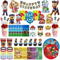 Paw Patrol Birthday Decoration Skye Birthday Decorations Set Balloons Backdrop Plates Cups Paw Patrol Birthday Party Favors Gift