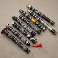 Neo Pixel Heavy Dueling RGB Lightsabers 28 fonts Metal Hilt Smooth Swing Christmas Cosplay Jedi Luminous Laser Swords Kids Toys