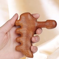 Wood Acupressure Massager Stick with Meridian Portable Foot & Body Trigger Point Massage Tools Gua Sha Tool for Stress Relief