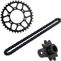 LOSI-1/4 Promoto-MX Motorcycle Medium Carbon Steel 10T Front Gear + 36T Rear Gear + 70-section Sprocket Chain Set