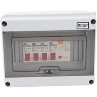 3 Way Garage Caravan Consumer Unit 63A 30mA RCD 3MCB 6A+16A+32A 230/400V