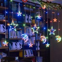 LED-Streifen Licht Weihnachten Pendel leuchten romantische Home Deco bunte Start Mond Licht Aufhängung Dekoration 3,5 m Hanglamp Dekor