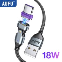 AUFU 16pin Magnetic USB Type C Cable For iPhone 16 15 Samsung Xiaomi 3A Fast Charging 3in1 Micro USB C Magnet Charge Data Wire