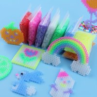 8 Colors Luminous Fuse Beads 500pcs/bag 5mm Ironing Beads Hama Beads.Children's Pixel Puzzle Toy