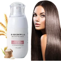 Hair Spray Rice Water Strong Hair Follicle Root Thick Loss Prevention Nourishing Soften Hair Helper Care Spray For Thinning Hair