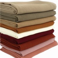 Little Crinkle Chiffon Hijab Good Stitching Solid Plain Scarf High Quality Premium Malaysian Women's Scarves Hijabs Long Shawl