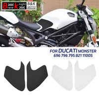 FOR DUCATI Monster 696 796 795 821 1100S Motorcycle Tank Protective Pad Calcomaniac Gas Knee Grip Side Traccion Pad