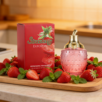 Popular Russian Women's Dating Perfumes Cute Strawberry Design Oriental Notes, Rose And Jasmine, Fresh Charming Fragrance Spray