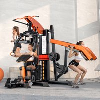 Multi Functional Comprehensive Trainer, Home Large Combination Set, Three Person Station, Commercial Big Bird Squat Weightlifter