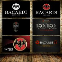 B-Bacardi logo Wine beer Flags Custom Wall Hanging Background Art Banner for Bedroom Home Living Room Outdoor Decor