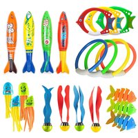 Summer Diving Toys Torpedos Octopus Diving Fish Ring Swimming Pool Water Games Training Gift Set Toys For kids