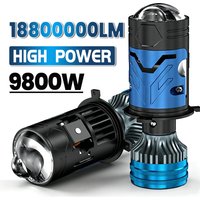 18800000LM H4 LED Projector Lens Car Headlight Bulbs Canbus 9800W High Power Auto Motorcycle Lamp Plug And Play 12V 24V