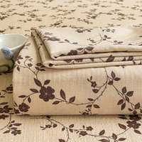 New American Vintage Cloud-Like Crinkled Gauze Printed Bed Sheet, Breathable Cozy Bedding Machine Washable for Easy Care