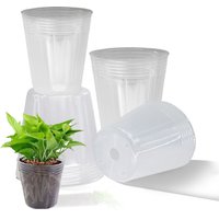 Reusable Orchid 10PCS Transparency Nursery Pot Plants Grow Nutrition Cups for Garden Flower Transplanting Propagation Contain