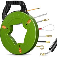 4,5mmx30m Kabelziehband für Leere Rohre mit Einfädelwerkzeugen, Kabelziehband für Elektriker, Wandkabel-Ziehband