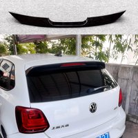 Retrofitting GTI appearance spoiler Hot Design For VW Volkswagen POLO Spoiler 2010 to 2020 polo High Quality Black spoiler