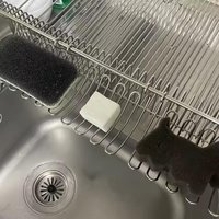 1PCS Wall-Mounted Stainless Steel Soap Dish With Sink Caddy And Dish Sponge Drainer, Kitchen Organizer,Hanging Drain Rack