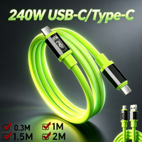 240W Super Fast Charging USB-C Cable PD 3.0 Quick Charging Wire For iPhone 17 16 Xiaomi 17 Pro Max Huawei VIVO USB Type-C Cord