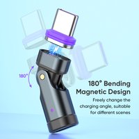 240W Magnetic USB-C Fast Charging Adapter - Type-C Female Converter Cable For MacBook/Xiaomi