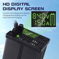 48V 1-8A 1-10A 1-15A 1-20A Adjustable Current Lithium Battery Charger 54.6V/58.8V/58.4V/54.75V High Power Electric Charger