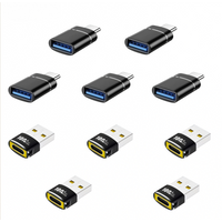 USB to USB C Adapter & USBA to USBC Adapter Combo 10-Pack Set, USB Adapter Kit Compatible