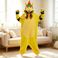 XXL Erwachsenen-Onesies Koopa Kigurumi Damen Pyjamas Cartoon Cosplay Kostüm für Weihnachten Halloween Schlafanzug Anime Homewear Pyjamas
