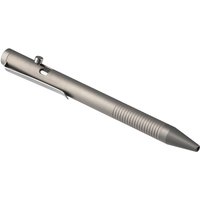 Grey Titanuim Alloy Bolt Action Pen Ballpoint Pen Easy Carry Daily Writing Use Pen Refillable Retractable Ballpoint Pens