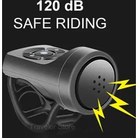 USB Rechargeable Bicycle Motorcycle Electric Bell Horn Mountain Road Cycling Anti-theft Alarm Horn Bike Accessories Loud Bell