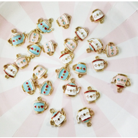 10 pcs Teapot Teacup Charms Pendants for Jewelry Making Necklaces Earrings Braceltes DIY Crafts Gifts