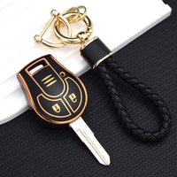 TPU Car Key Cover Shell Fob Case Remote Key Holder Bag for Nissan Juke Note Micra Cube Qashqai 2Buttons Car Accessories