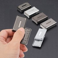 Metal Push Pull Slider Fidget Toy Magnetic Stress Relief Haptic Slider EDC Pocket Toy for Anti Anxiety and Focus Gifts