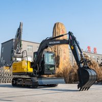 8 Ton Crawler Excavator Hydraulic Small Digger Bagger Micro Earthmover for Garden Farm Agricultural Construction Machinery