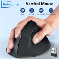 Vertical Mouse Ergonomic 2.4GHz Wireless Optical Mice Bluetooth 5.2 DPI 800/1200/1600 6 Buttons for Laptop PC Computer Desktop