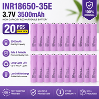 10-100 Stück INR18650 Wiederaufladbare Batterie 3,7V 3500mAh 20A Li-Ionen-Zelle EU-Lokaler Versand