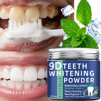 YUITIKUE 60g 9D Teeth Whitening Powder, Double Mint, Remineralizing, Brighten Teeth, Deep Cleaning & Mouthguard Protection