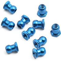 10 pieces of 5mm aluminum alloy ball nut 53640 Blue for 1/10 Tamiya RC automotive upgrade parts kit